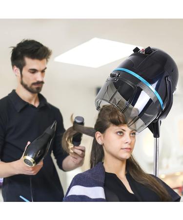 Adjustable Hooded Stand Up Hair Bonnet Dryer Adjustable Hooded Floor Dryer 1000W Professional Salon Hair Dryer Hair Dryer with Wheels - Buy Online on GoSupps.com