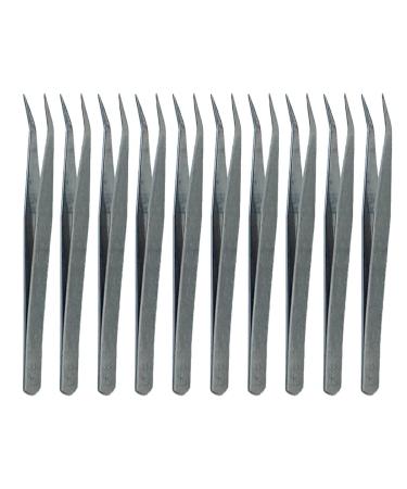 AUklOPVZZ 10 Pieces Tweezers Professional Jewelry Tools Precision Stainless Steel Handmade Tools Repair Accessories for Crafts