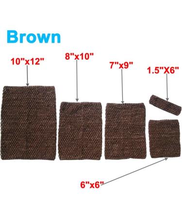 4pcs Crochet Tube Top and Skirt Set for Infant Dress - Brown | Time to Sparkle - Buy Online on GoSupps.com