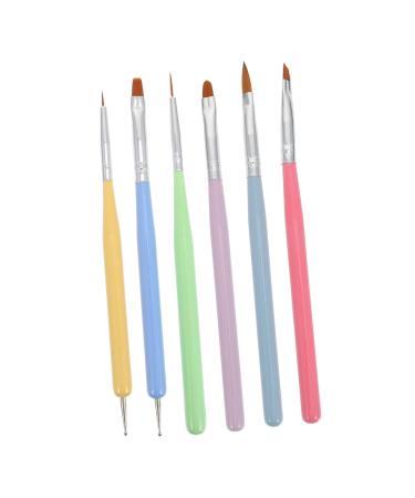 Housoutil 1 Set Nail Pen Gel Nail Brush Nail Supplies Kit Nail Painting Brushes Kit De U as De Gel Nails Supplies Builder Brush Nail Kits Nail Dotting Tool Kit Manicure Lotus Wood Nail Set 16X0.8X0.8CM Assorted Color 1
