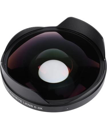 Asixxsix 0.3X Fisheye Lens 72mm Thread Mount Long Depth of Field Wide Angle Fisheye Lens with Hood for Camcorder Camera Photography Lens
