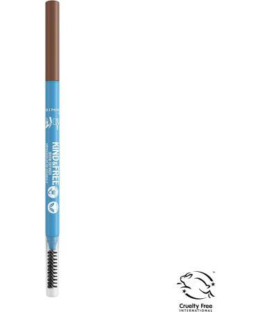 Rimmel London - Kind & Free Brow Definer Dual Ended Ultra Fine Tip and Spoolie NO mineral oils Vegan Formula - Caramel - 4 - Buy Online on GoSupps.com