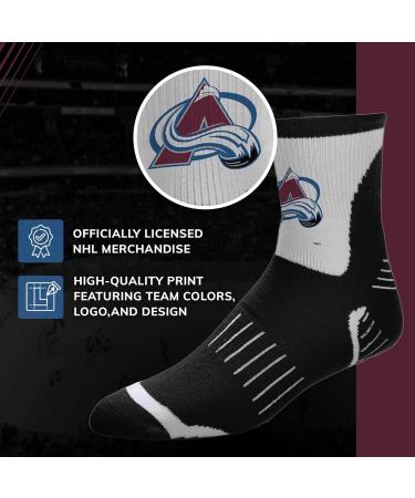 Colorado Avalanche NHL Surge Team Mascot Quarter Socks - Black, Medium | Official FBF Apparel - Buy Online on GoSupps.com