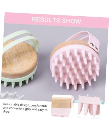 Bcoath Pink Shampoo Brush - Scalp Massager & Washer | 8.4x8x7.4cm | Ideal for Hair Care & Scalp Peeling - Buy Online on GoSupps.com