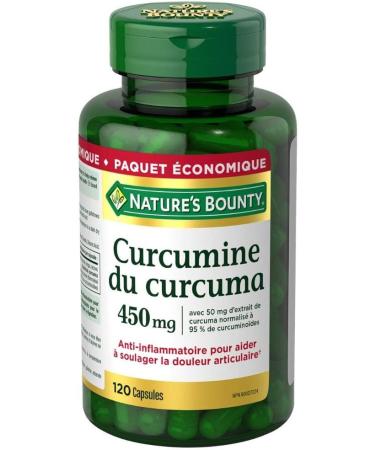 Nature's Bounty Turmeric Curcumin 450mg Capsules - Joint Pain Relief & Antioxidant Supplement - 120 Count - Buy Online on GoSupps.com