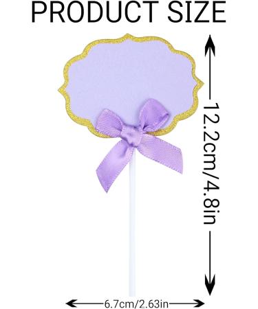 Cupcake Toppers 10 Pieces Paper Writable Cake Toppers for Birthday Baby Shower Party Celebration Cake Desert Decoration Blue Pink Purple Green Yellow - Buy Online on GoSupps.com