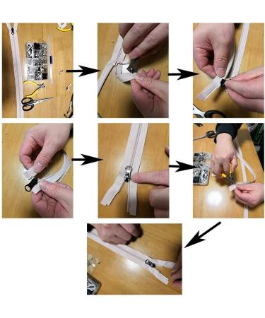 Meikeer 252 Pieces Zipper Repair Kit Replacement Zipper  Zipper Pulls  Installation Tools for Bags Tents Luggage Sleeping Bag Jacket Outdoor - Buy Online on GoSupps.com