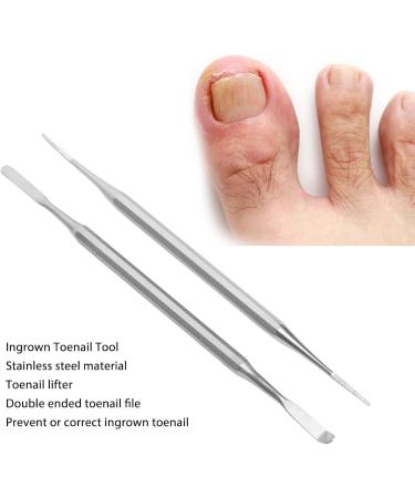 Verdant Touch Ingrown Toenail File Lifterwith File Ingrown Toenail Tool and File Cleaner Double Ended Stainless Steel Pedicure Nail Care Tool - Buy Online on GoSupps.com