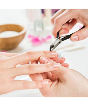 Vustjunpy Cuticle Trimmer with Cuticle Pusher Cuticle Cutter Cuticle Nipper Professional Stainless Steel Cuticle Clippers Remover Durable Pedicure Manicure Tools Black - Buy Online on GoSupps.com