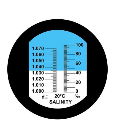 Aichose Salinity Refractometer for Seawater & Marine Fishkeeping Aquarium | Saltwater Pool | ATC Function | Dual Scale 0-100 Salinity & Specific Gravity - Buy Online on GoSupps.com