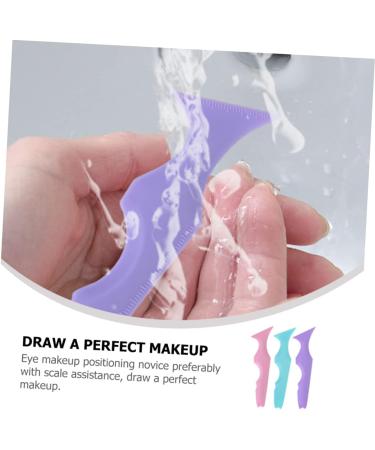 FOMIYES 3pcs Silicone Beauty Ruler Lash Applicator Purple Tools Makeup Supplies Girl Supplies Smoky The Face - Buy Online on GoSupps.com