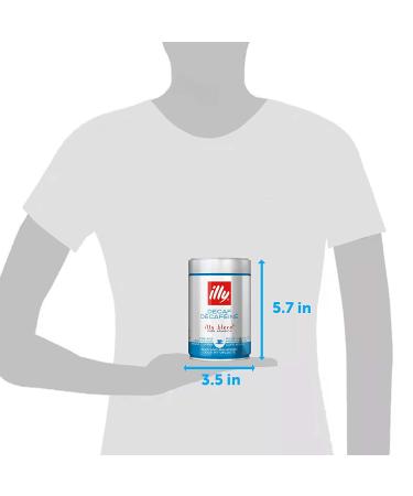 illy Decaffeinated Ground Espresso Coffee - Classic Medium Roast, 100% Arabica, 8.8oz Can (Pack of 2) - Buy Online on GoSupps.com