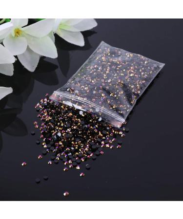 5000pcs Black Flat Back Round Crystal Rhinestones for Art - Buy Online on GoSupps.com
