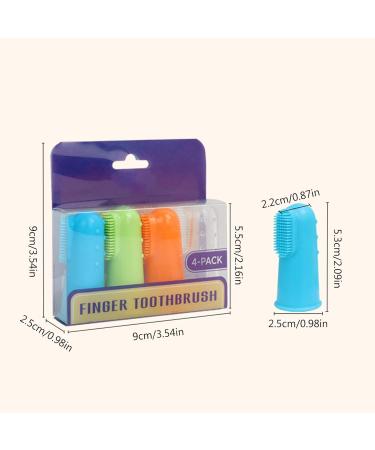 Pack of 4 Soft Toothbrushes for Cleaning Your Pet's Teeth to Remove Bad Breath - Buy Online on GoSupps.com