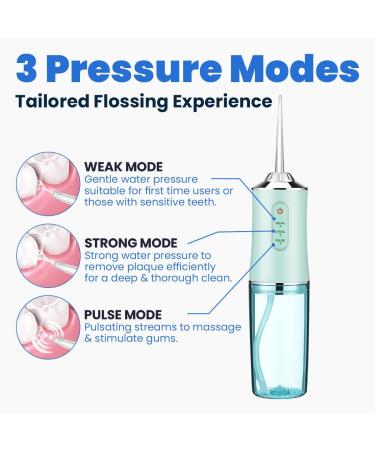 Smile Therapy Water Flosser - Cordless Oral Irrigator with 4 Brush Tips | Remove Plaque & Stains | 300ml Tank | USB Rechargeable - Buy Online on GoSupps.com