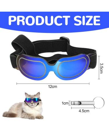 Svitzoot Dog Glasses - UV Protection Sunglasses for Small Dogs | Adjustable Windproof Stylish Black Dog Eyewear - Buy Online on GoSupps.com