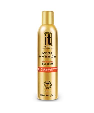 Freeze It Mega Freeze Hair Spray 10 Oz. Extreme Hold 10 Oz