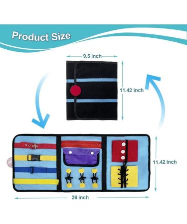 Therapeutic Fidget Blanket Muff for Dementia & Autism - Sensory Activities & Puzzles for Anxiety Relief - Memory Aid & Therapy Gift for Elderly & Alzheimer's (1 Piece) - Buy Online on GoSupps.com