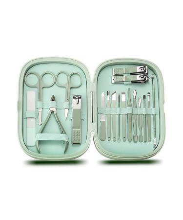 ZSLBMD Diagonal Nail Clippers Pedicure Nail Clippers Complete Nail Clipper Set Value Care Kit(Vert) Light Grey Vert