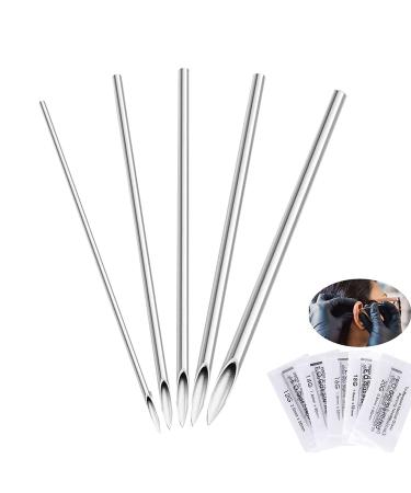 SOTICA Piercing Needles - 50pcs Ear Nose Piercing Needles Hollow Needles Mixed Body Piercing Needles 12G 14G 16G 18G and 20G Nose Navel Nipple Piercing Needles Piercing Supplies (50PCS) 50 Count (Pack of 1)