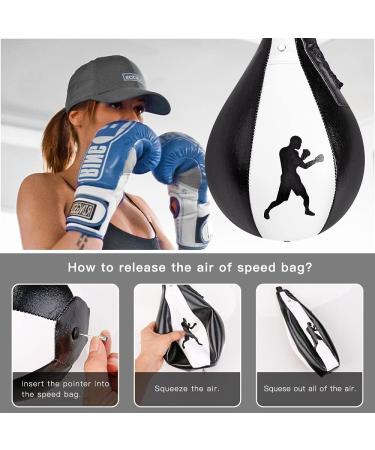 Benelabel Leather Speed Bag - Professional Boxing Training Kit with Swivel and Inflator for Speed and Reflexes Improvement - Buy Online on GoSupps.com
