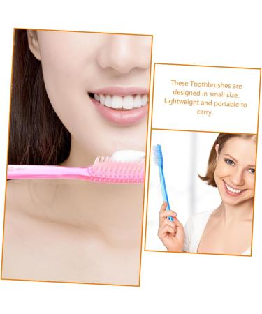 Partykindom 10-Set Adult Teeth Whitening Brushes - Interfering Gum Care Manual Toothbrushes for Optimal Oral Hygiene - Buy Online on GoSupps.com