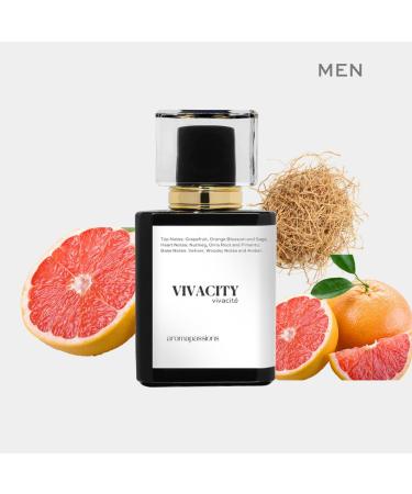 VIVACITY | Inspired by TF. GREY VETIVER | Pheromone Perfume for Men | Extrait De Parfum | Long Lasting Dupe Clone Essential Oils Fragrance | Perfume De Hombre | (30 ml / 1 Fl Oz) 1 Fl Oz (Pack of 1) - Buy Online on GoSupps.com