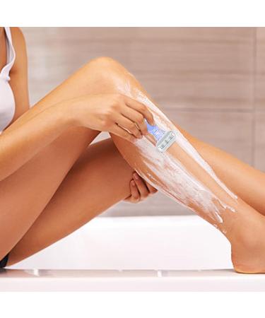 Streysisl Women's Razor - Moisturizing Manual Shaving for Bikini Liners | Smooth Grip Design Perfect for Pubic Hair | Purple - Buy Online on GoSupps.com