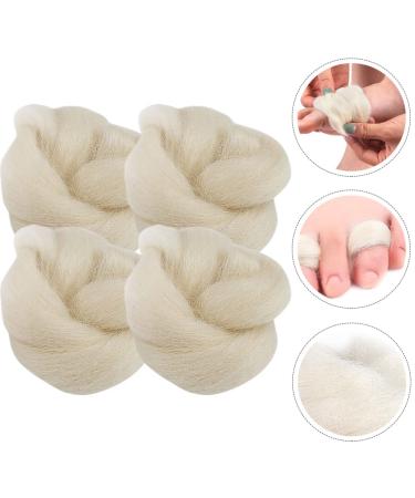 Healifty Nail Polish Remover Blister Pads - 4 Wool Toe Pads for Toe Separation and Cushioning - Buy Online on GoSupps.com