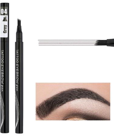 Eyebrow Pencil with Multi Forks Long-Lasting and Waterproof Eye Brow Contouring - Eyebrow Contouring Supplies for Working Home Traveling Dating Gathering Thaely 4# Gray - Buy Online on GoSupps.com