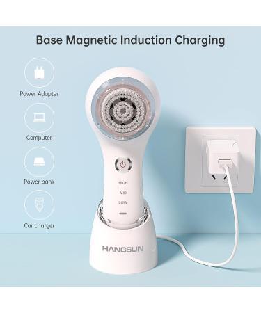 Valentine's Day Gift: Hangsun Sonic Facial Cleansing Brush SC200 - 3 Speeds, 3 Heads, IPX7 Waterproof - Buy Online on GoSupps.com