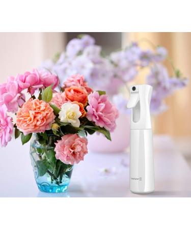 White 10oz Water Spray Bottle for Hair Styling and Plant Care | Fine Mister for Salon and Skin Care | Continuous Automatic Spray - Buy Online on GoSupps.com