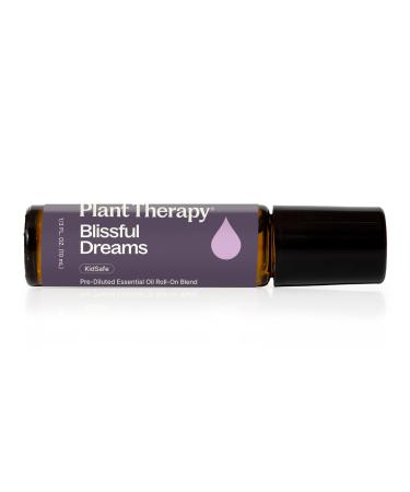 Plant Therapy Blissful Dreams Essential Oil Blend Relaxation While Supporting Quality Rest Grounding & Soothing Bedtime Aroma 10 mL (1/3 oz) 100% Pure Pre-Diluted Roll On Natural Aromatherapy