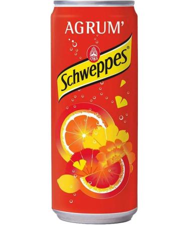 SCHWEPPES AGRUM 24 x 330 ml (7900 ml) - Soft Canister - Blender Natural Flavours - Buy Online on GoSupps.com
