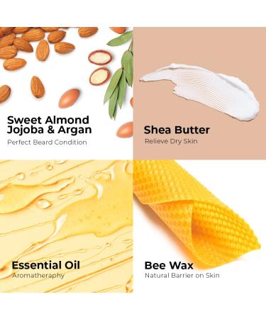 Well's MEGA GROWTH Beard Balm | 100% Natural & Chemical-Free | Original Scent | 2 fl. oz | Men's Beard Care for Taming Styling & Softening - Buy Online on GoSupps.com