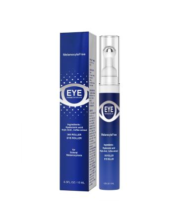 Eye Enhancement Roller with 360-Degree Massage Hyaluronic Acid & Kojic Acid 0.5 FL OZ For Dark Circles & Eye Bags