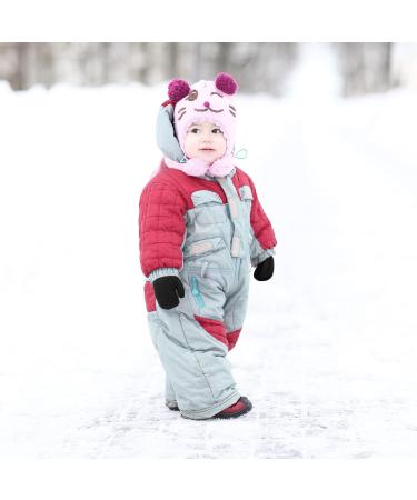 QKURT 3 Pairs Thickened Toddler Knitted Mittens for 1-3 Years Boys and Girls | Warm Fleece-Lined Winter Gloves - Buy Online on GoSupps.com