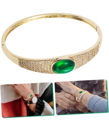 Shop CLISPEED Micro Paved Cubic Zirconia Bracelet Watch Straps - Real Gold Plated Copper & Agate for Women | International Shipping Available - Buy Online on GoSupps.com