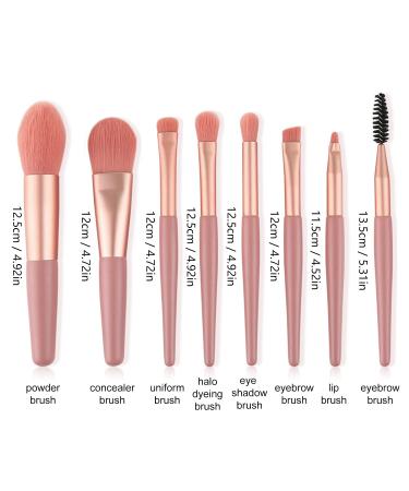 8 Professional Kabuki Makeup Brushes Set for Flawless Concealer Foundation & Eyeshadow Application - Perfect for Cream Liquid & Powder Makeup - Buy Online on GoSupps.com