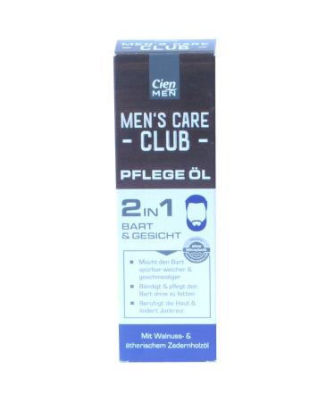 Cien Men Men's Care Club Care Oil 30 ml For Beard and Face (10 pieces)