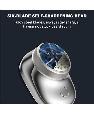Buy Pocket Size Portable Shaver - Lightweight Travel Electric Shaver for Men | Perfect Gift for Dad & Boyfriend (Silver - Buy Online on GoSupps.com