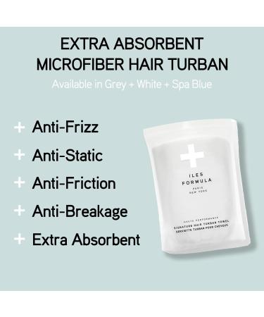 Iles Formula Hair Towel White - Quick-Dry Luxury for All Hair Types | Shop Internationally - Buy Online on GoSupps.com