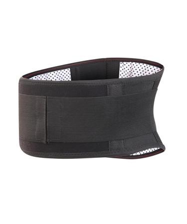 FOMIYES Belt Lumbar Back Brace Back Support Brace Workout Back Brace for Men Lower Back Magnetic Back Brace Heating Back Support Men and Women Protector Steel Plate Breathable 120X16X1CM Black2