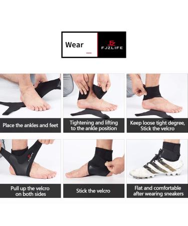 Ankle Compression Support Brace - Adjustable Lightweight Relief for Injury Recovery Joint Pain Achilles Tendon & Plantar Fasciitis | Fast International Shipping - Buy Online on GoSupps.com