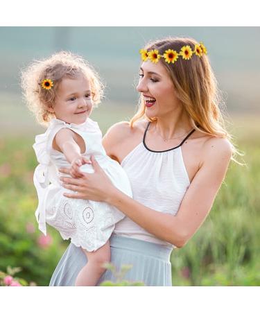 Sunflower Hair Band Set for Girls | 3-Piece Flower Headbands & 10 Sunflower Accessories - Perfect for Any Occasion - Buy Online on GoSupps.com