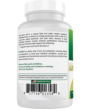 Buy Best Naturals Alpha Lipoic Acid 300 mg - 120 Capsules (Pack of 2) | Premium Antioxidant Supplement for Optimal Health - International Shipping Available - Buy Online on GoSupps.com