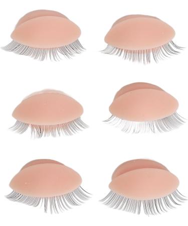 Vivid Half Face Makeup Head with 3 Pairs Removable Eyelids for Lash Extensions Practice Compact Lightweight Suitable for Display (Pink) - Buy Online on GoSupps.com