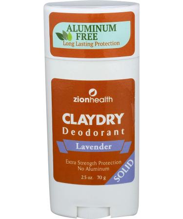 Zion Health Adama Minerals Clay Deodorant Lavender - 2.5 oz