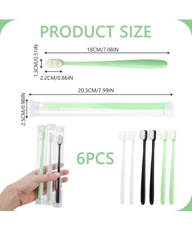 Fluhaw Toothbrush Extra Switch 6-Pack Ultra-Wicked Micro-Nano Bristles for Sensitive Gums & Teeth | International Shipping - Buy Online on GoSupps.com