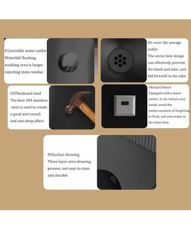 Wall Mounted Smart Men Urinal Integrated Automatic Sensor Urinal Urine Diverter Male Sanitary Ware Public Toilet Urinal Splash- Toilet for Bars/airports StainlessSteel-urinalplussensor urinalplussensor StainlessSteel - Buy Online on GoSupps.com